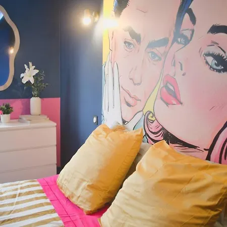 Popart Insolite Jacuzzi,sauna & Parking Free Mulhouse